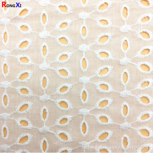 Cotton Eyelet Fabric 100% Cotton lace fabric